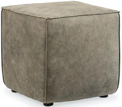 Hooker Furniture Quebert Old School Era Leather Cube Ottoman