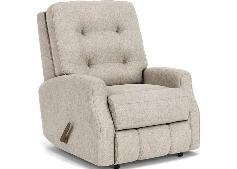 DEVON WHITE SHELL ROCKING MANUAL RECLINER