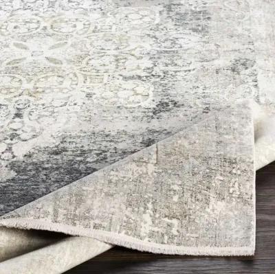 Uttermost Poneto Charcoal/Gray/Saffron/White 5 X 8 Area Rug