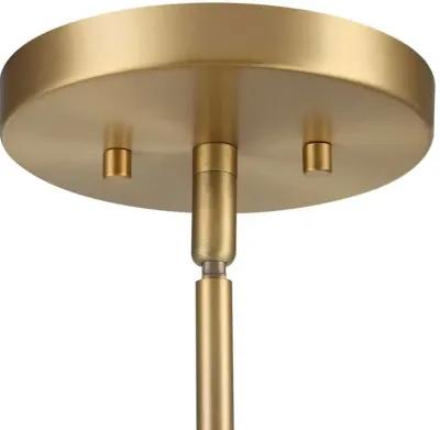 Uttermost Eames 1-Light Antique Brass/White Mini Pendant