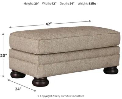 Ashley Kananwood Oatmeal Ottoman