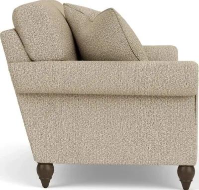 Flexsteel South Haven Rolled Arm Fossil Loveseat