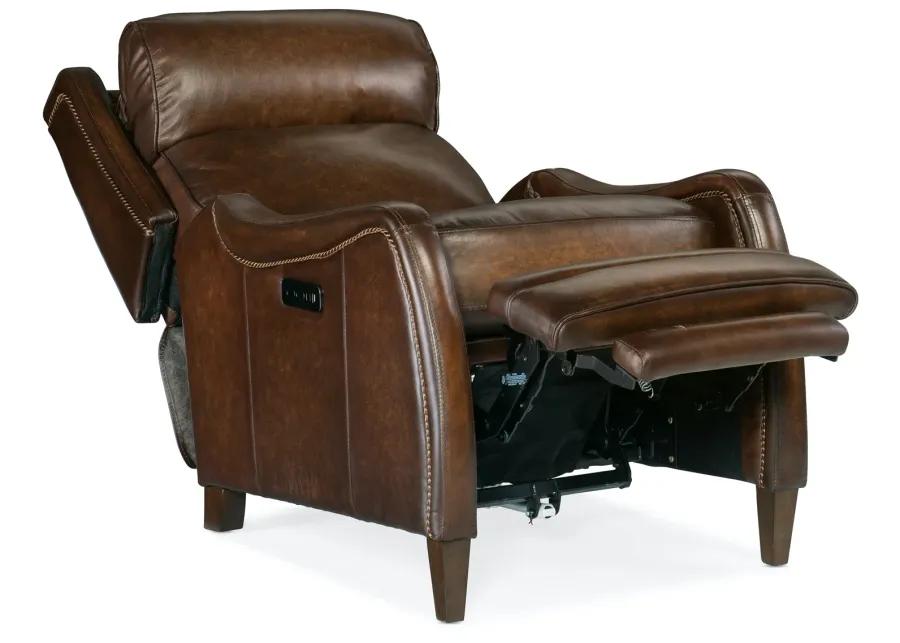 STARK BRINDISI SAN MARCO LEATHER POWER RECLINER CHAIR WITH POWER HEADREST