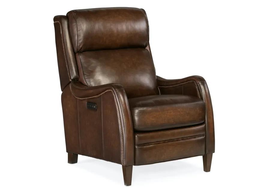 STARK BRINDISI SAN MARCO LEATHER POWER RECLINER CHAIR WITH POWER HEADREST