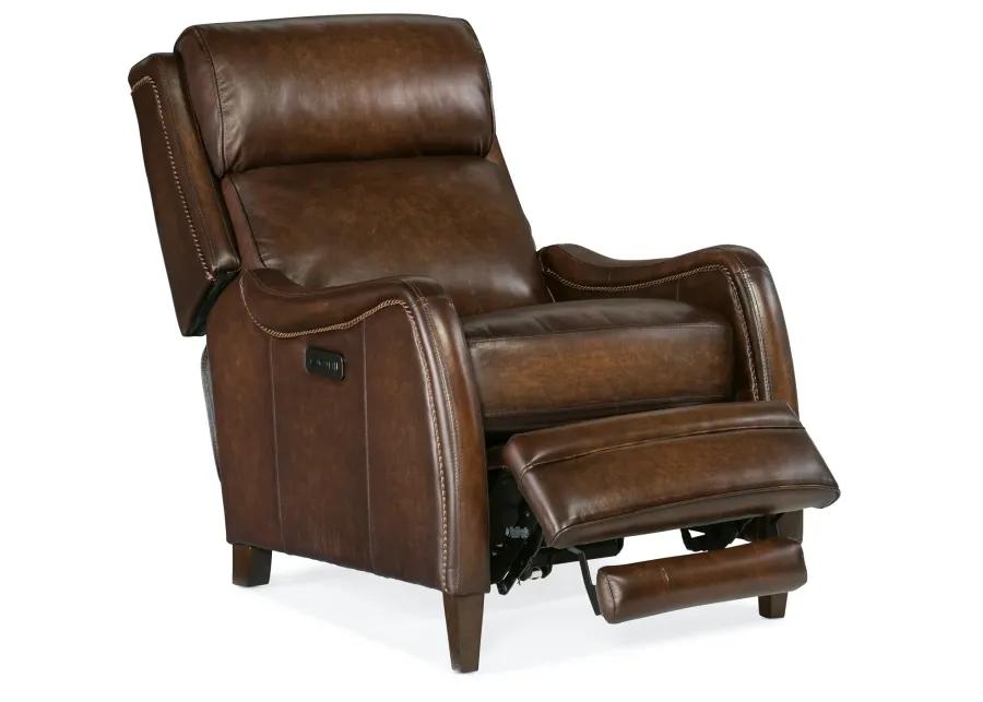 STARK BRINDISI SAN MARCO LEATHER POWER RECLINER CHAIR WITH POWER HEADREST