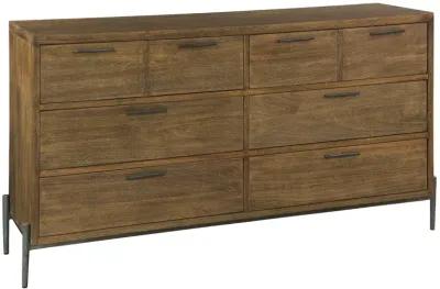 Brown Wood Finish Bedroom Dresser - Bedford Park