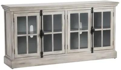 Crestview Harrison Light Grey Wash TV Media Console