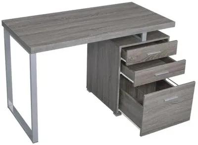 BRENNAN OFFICE DESK WEATHERED GREY