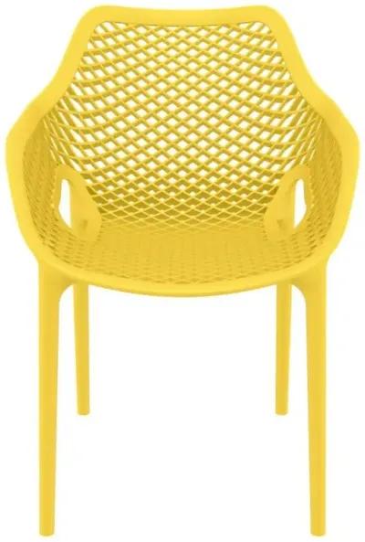 Air XL Outdoor Dining Arm Chair Yellow