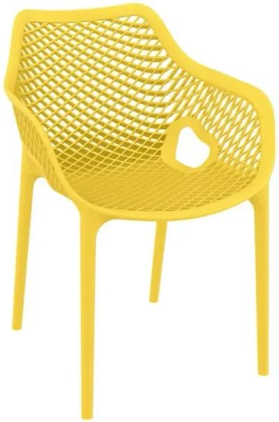 Air XL Outdoor Dining Arm Chair Yellow