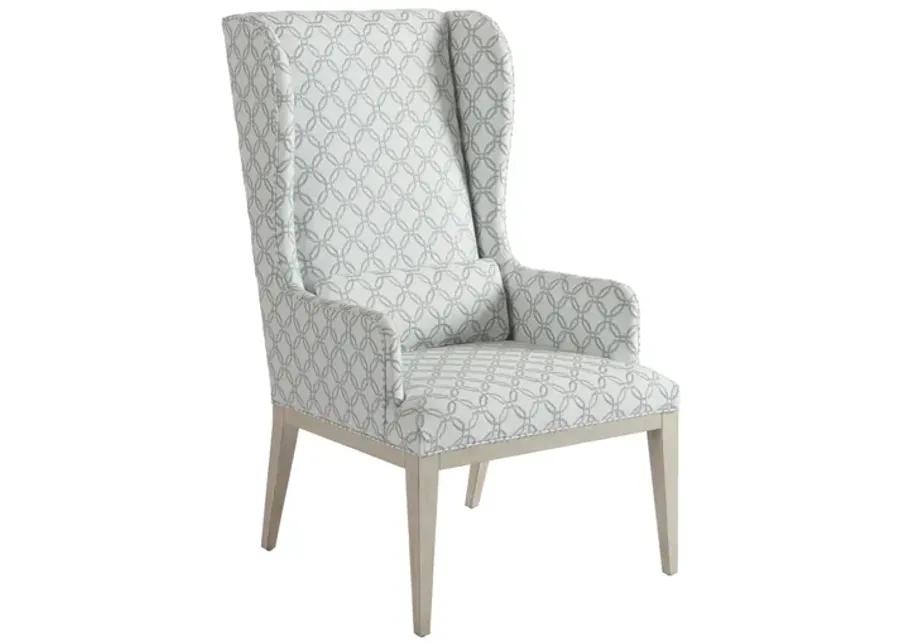 SEACLIFF UPHOLSTERED HOST WING CHAIR NEWPORT