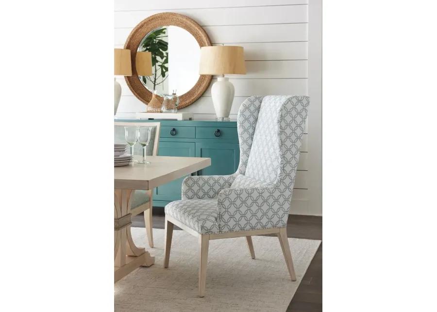 SEACLIFF UPHOLSTERED HOST WING CHAIR NEWPORT