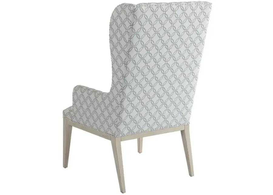 SEACLIFF UPHOLSTERED HOST WING CHAIR NEWPORT