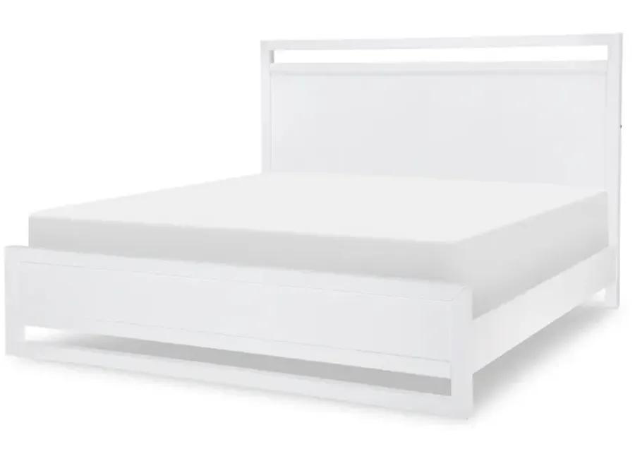 COMPLETE PANEL BED QUEEN WHITE FINISH - SUMMERLAND WHITE