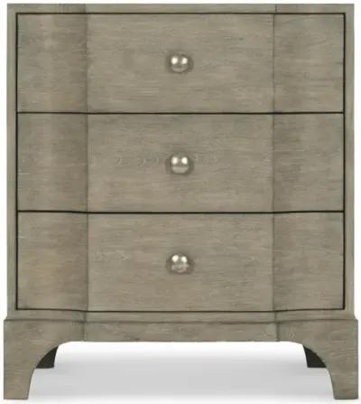 Bernhardt Albion Pewter 3-Drawer Nightstand