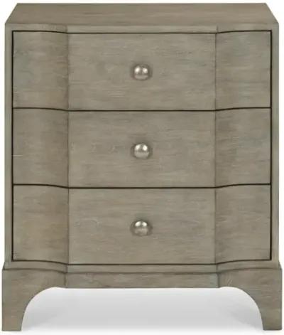 Bernhardt Albion Pewter 3-Drawer Nightstand