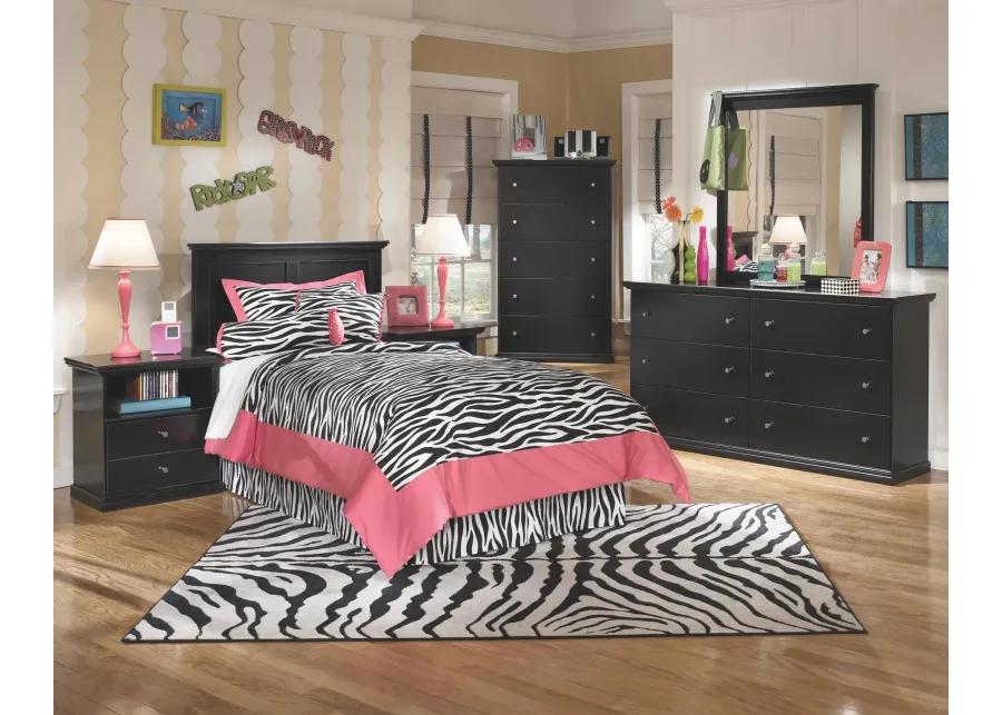 MARIBEL DRESSER AND MIRROR BLACK SIGNATURE DESIGN