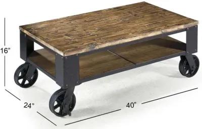 Magnussen Wood Rectangular Starter Cocktail Table Pinebrook