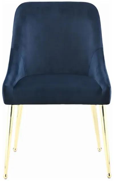 Coaster Mayette Upholstered Dining Side Chair Blue