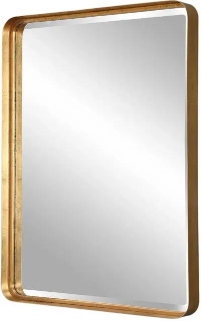 Uttermost Crofton Antiqued Gold Leaf Large Mirror