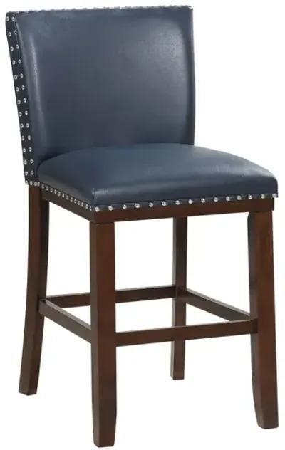 Steve Silver Tiffany Navy Kd Counter Chair