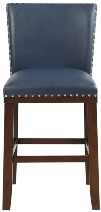 Steve Silver Tiffany Navy Kd Counter Chair