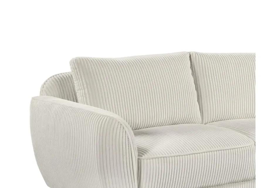 CHARLESTON BEIGE MODERN 3-PIECE SET WITH SOFA, LOVESEAT & ACCENT CHAIR