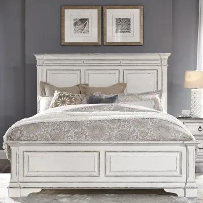 Liberty Furniture Abbey Park Antique White Queen Panel Bed