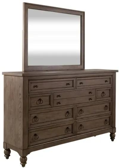 Liberty Furniture Complete Queen Bedroom Set Shelter Bed, Dresser & Mirror Americana Farmhouse