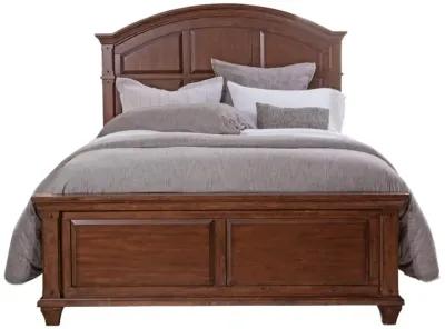 American Woodcrafters Complete Queen Bedroom Set Panel Bed, Dresser, Mirror & Nightstand Cinnamon Cherry Sedona