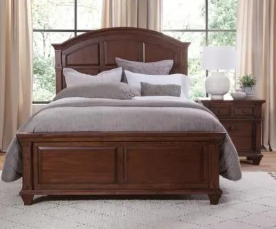 American Woodcrafters Complete Queen Bedroom Set Panel Bed, Dresser, Mirror & Nightstand Cinnamon Cherry Sedona