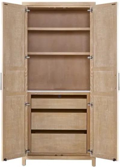 MODERN FARMHOUSE MORGAN RUSTIC OAK ARMOIRE CABINET