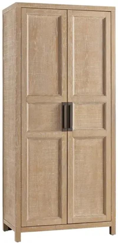 MODERN FARMHOUSE MORGAN RUSTIC OAK ARMOIRE CABINET