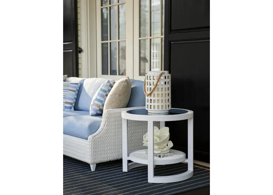 OCEAN BREEZE PROMENADE ROUND END TABLE