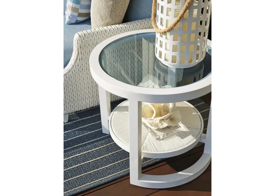 OCEAN BREEZE PROMENADE ROUND END TABLE