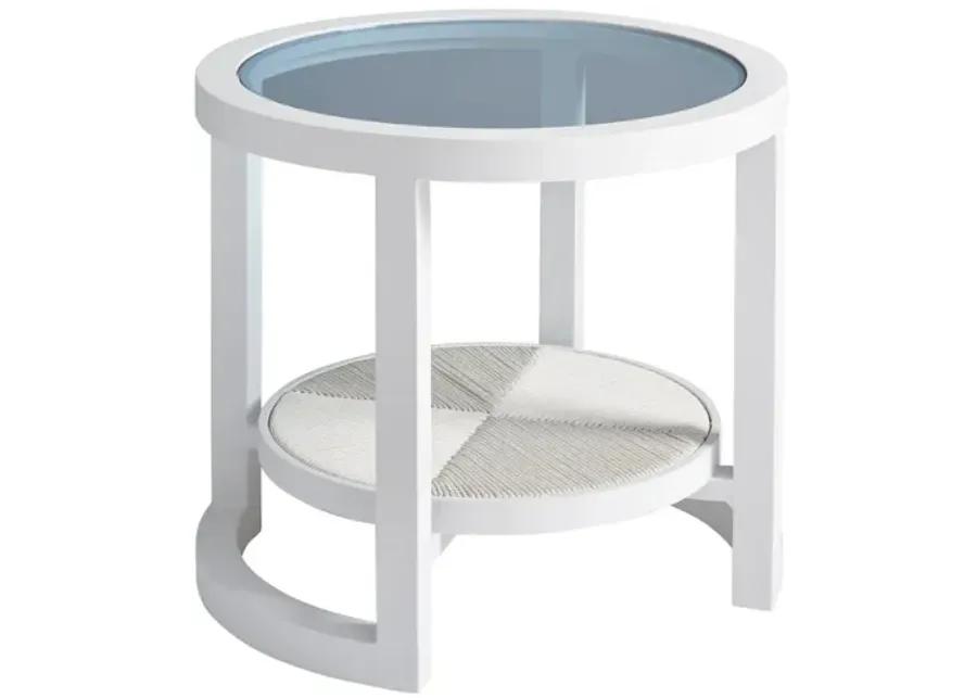 OCEAN BREEZE PROMENADE ROUND END TABLE