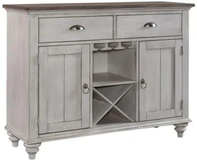 Liberty Furniture Ocean Isle Antique White/Weathered Pine Buffet