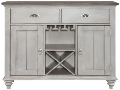 Liberty Furniture Ocean Isle Antique White/Weathered Pine Buffet