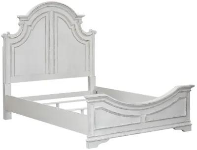 Liberty Furniture Magnolia Manor Antique White Queen Panel Bed