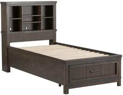 Liberty Furniture Kids/Teens Complete Twin Bedroom Set Bookcase Bed, Dresser & Mirror Thornwood Hills