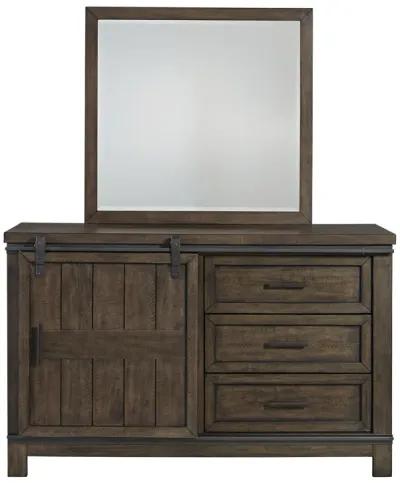 Liberty Furniture Kids/Teens Complete Twin Bedroom Set Bookcase Bed, Dresser & Mirror Thornwood Hills