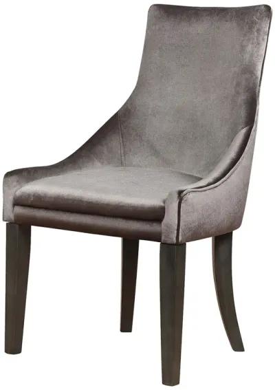 Coaster Phelps Velvet Upholstered Dining Side Chair Grey