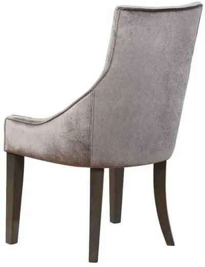 Coaster Phelps Velvet Upholstered Dining Side Chair Grey