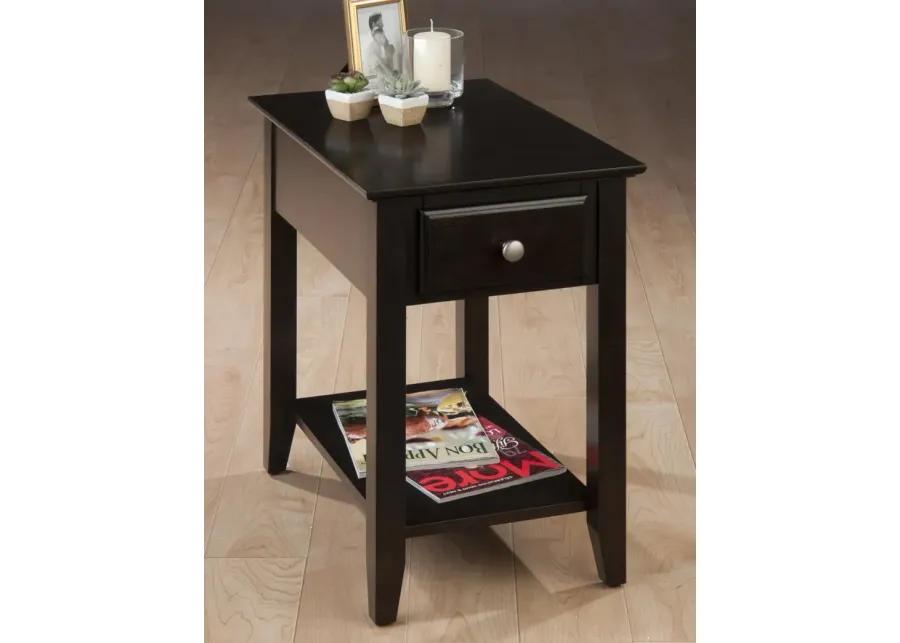 ESPRESSO CHAIRSIDE TABLE