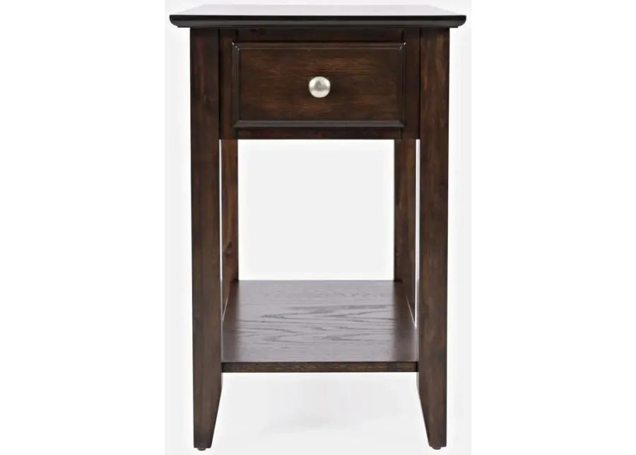 ESPRESSO CHAIRSIDE TABLE