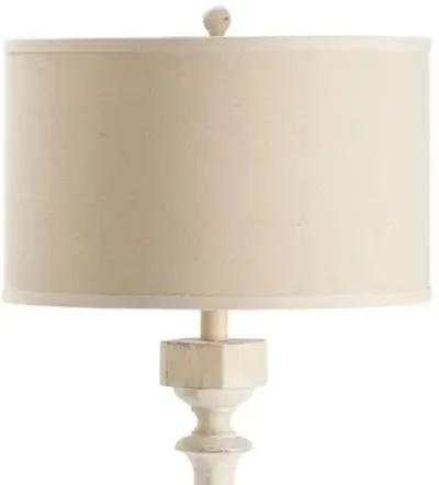 Crestview White Wash Floor Lamp