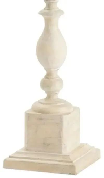 Crestview White Wash Floor Lamp