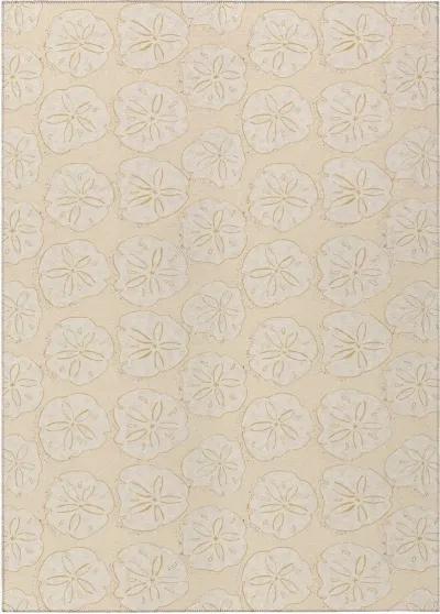 Sandy Impressions Coastal Sand Dollar Pattern 5'X8' Area Rug