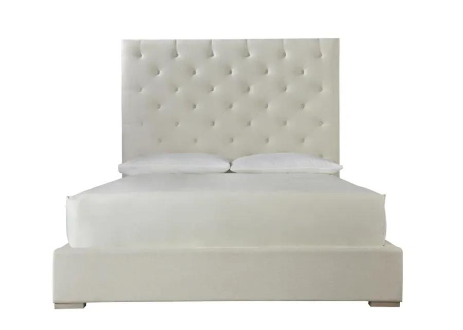 MODERN BRANDO WALTZ/QUARTZ UPHOLSTERED CALIFORNIA KING BED