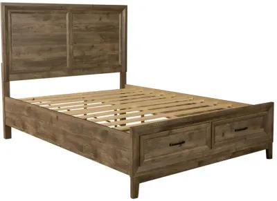 Liberty Furniture Ridgecrest Cobblestone Queen Storage Bed